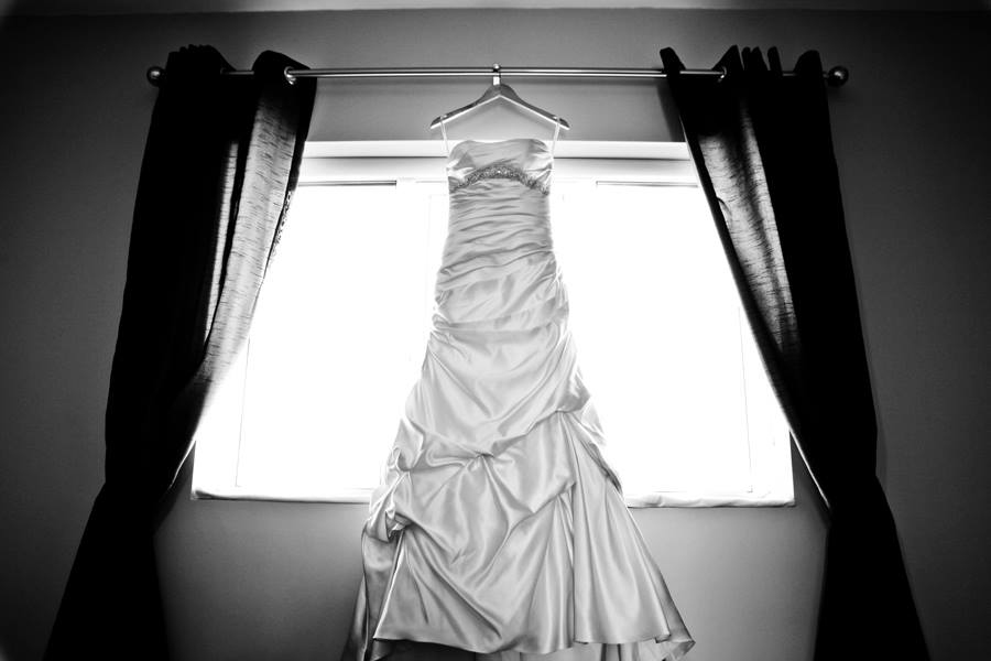 dress on hanger